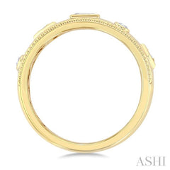 ASHI Mixed Shape Bezel Set Diamond Fashion Band 377W8PPFGYG