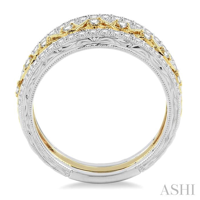ASHI Stackable Diamond Band Set 37823PPFVWY-BS