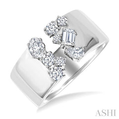 ASHI Bold Mixed Shape Diamond Fashion Open Band 378E2PPFGWG