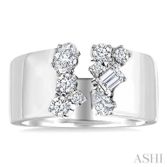 ASHI Bold Mixed Shape Diamond Fashion Open Band 378E2PPFGWG