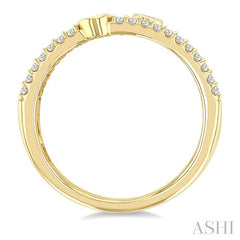 ASHI Round Shape Three Row Diamond Band 378W7PPTGYG-RD