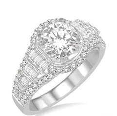 Parkplace Jewelers Round Shape Semi-Mount Diamond Engagement Ring 201D1PPFRWG-SM