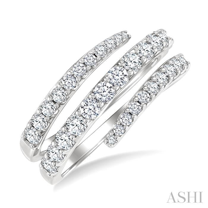 ASHI Spiral Diamond Fashion Open Band 379F1PPFGWG