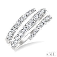 ASHI Spiral Diamond Fashion Open Band 379F1PPFGWG