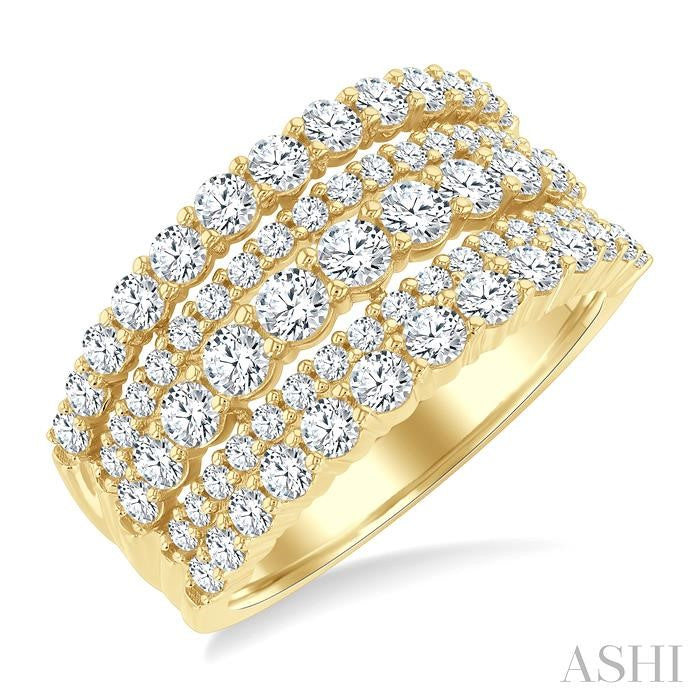 ASHI Bold Diamond Fashion Band 379W0PPFGYG-1.75