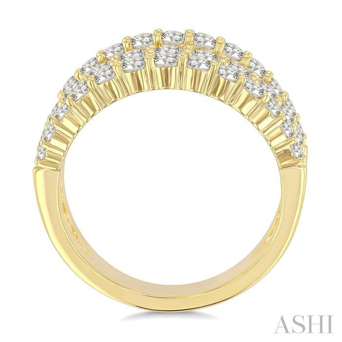 ASHI Bold Diamond Fashion Band 379W0PPFGYG-1.75