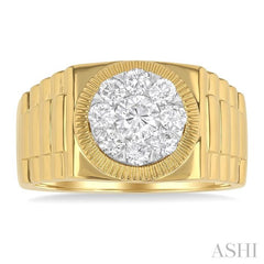 ASHI Men's Lovebright Diamond Ring 380A1PPTGYW