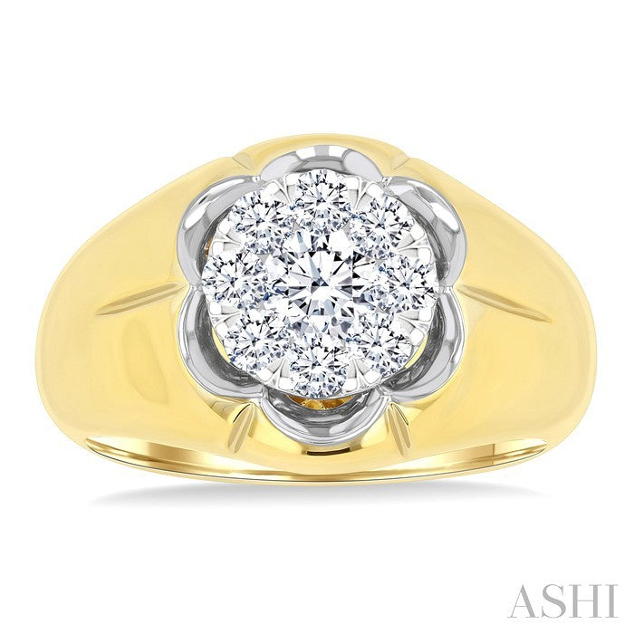 ASHI Men's Lovebright Diamond Ring 381A1PPTGYW