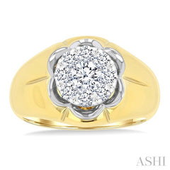 ASHI Men's Lovebright Diamond Ring 381A1PPTGYW