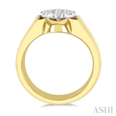ASHI Men's Lovebright Diamond Ring 381A1PPTGYW
