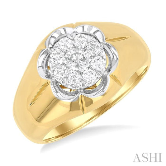 ASHI Men's Lovebright Diamond Ring 381A2PPTGYW
