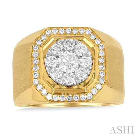 ASHI Men's Lovebright Diamond Ring 381B0PPTGYW-1.40