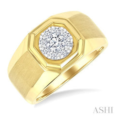 ASHI Men's Lovebright Diamond Ring 382A3PPTGYW