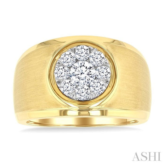 ASHI Men's Lovebright Diamond Ring 382B1PPTGYW