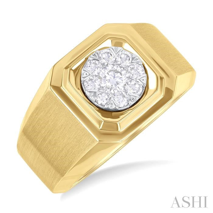 ASHI Men's Lovebright Diamond Ring 384A3PPTGYW