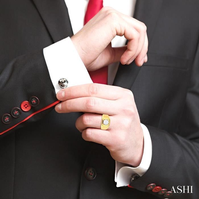 ASHI Men's Lovebright Diamond Ring 384A3PPTGYW