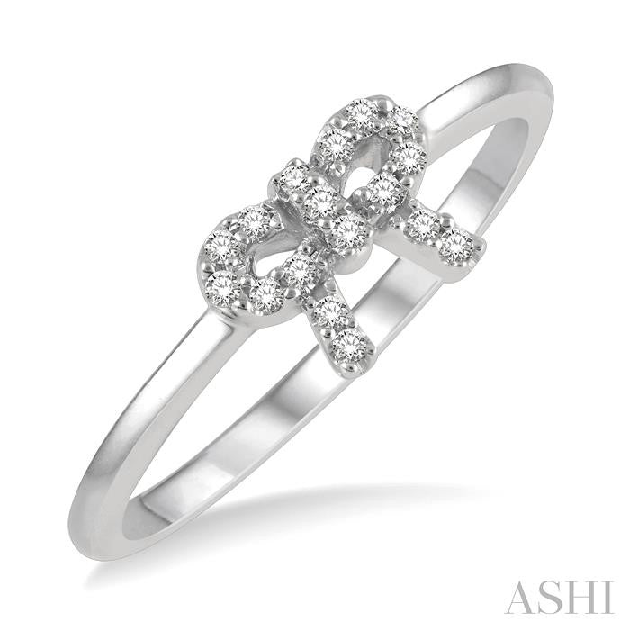 ASHI Stackable Bow Petite Diamond Fashion Ring 385D8PPTSWG