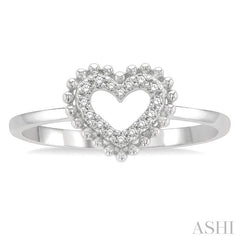 ASHI Stackable Heart Shape Petite Diamond Fashion Ring 385K9PPTSWG