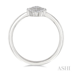 ASHI Pear Shape Petite Cluster Diamond Fashion Ring 385L8PPTSWG-PR