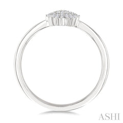 ASHI Round Shape Petite Cluster Diamond Fashion Ring 385L8PPTSWG-RD