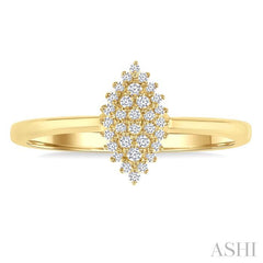 ASHI Marquise Shape Petite Cluster Diamond Fashion Ring 385L8PPTSYG-MQ