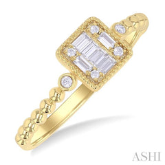 ASHI Bead Fusion Petite Diamond Fashion Ring 385M8PPTGYG