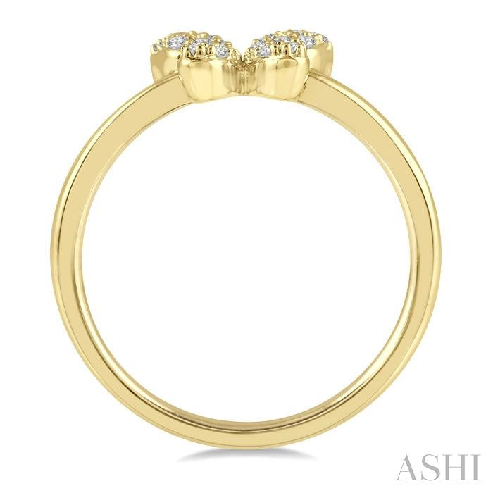 ASHI Stackable Butterfly Petite Diamond Fashion Ring 386A8PPTSYG