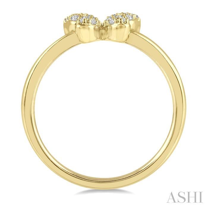 ASHI Stackable Butterfly Petite Diamond Fashion Ring 386A8PPTSYG