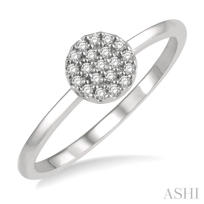 ASHI Stackable Disc Petite Diamond Fashion Ring 386B8PPTSWG