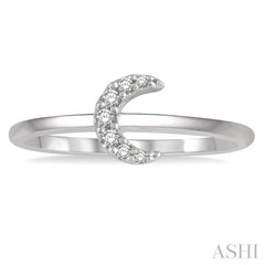 ASHI Stackable Crescent Petite Diamond Fashion Ring 387A9PPTSWG