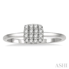 ASHI Stackable Cushion Shape Petite Diamond Fashion Ring 387B8PPTSWG