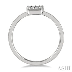 ASHI Stackable Cushion Shape Petite Diamond Fashion Ring 387B8PPTSWG