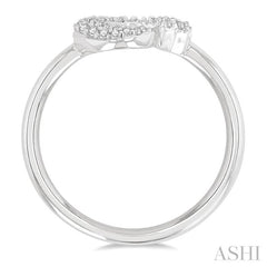 ASHI Stackable Crescent Moon & Star Petite Diamond Fashion Ring 387H8PPTSWG