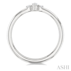 ASHI Marquise Shape 3 Stone Petite Diamond Ring 388P9PPTGWG-MQ