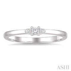 ASHI Princess Shape 3 Stone Petite Diamond Ring 388P9PPTGWG-PRN