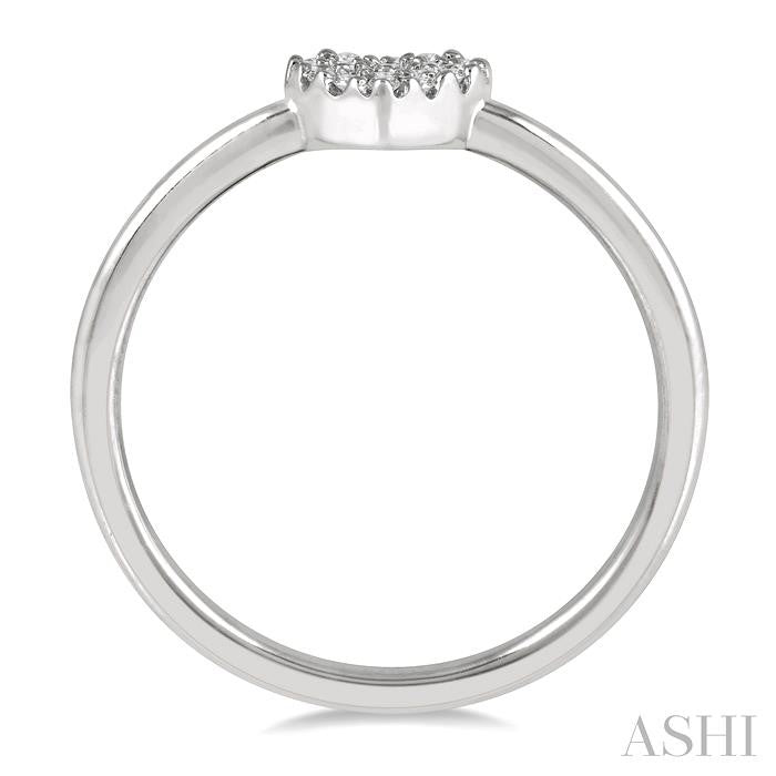 ASHI Stackable Heart Shape Petite Diamond Fashion Ring 389A8PPFSWG