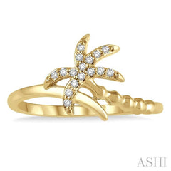 ASHI Stackable Palm Tree Petite Diamond Fashion Ring 389C8PPFSYG