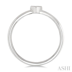 ASHI Heart Shape Bezel Set Petite Diamond Fashion Ring 389K8PPTGWG-HT