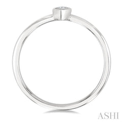 ASHI Pear Shape Bezel Set Petite Diamond Fashion Ring 389K8PPTGWG-PR