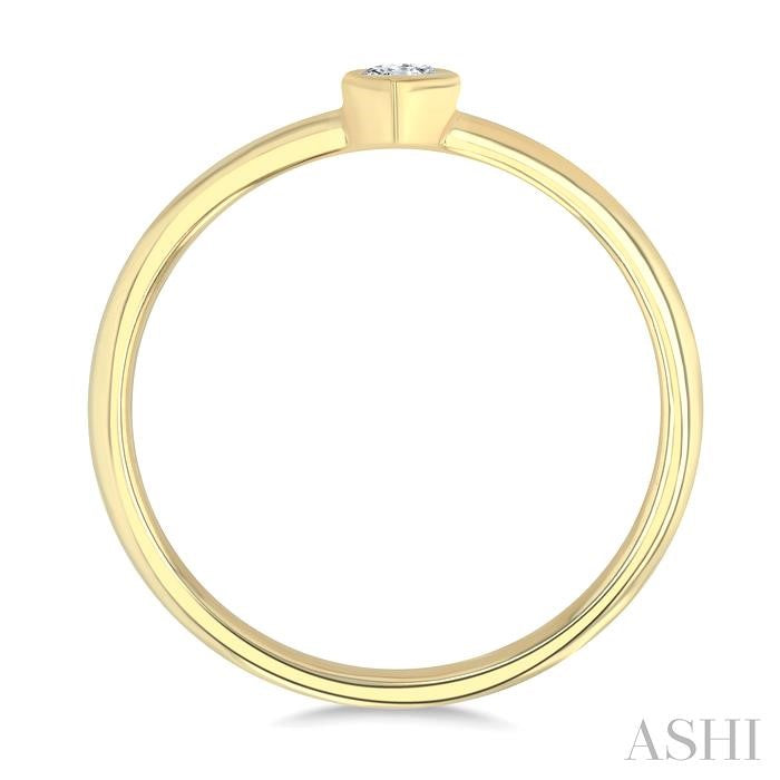 ASHI Marquise Shape Bezel Set Petite Diamond Fashion Ring 389K8PPTGYG-MQ