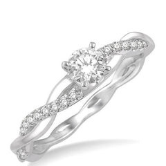 Parkplace Jewelers Round Shape Semi-Mount Diamond Engagement Ring 263J8PPFHWG-SM