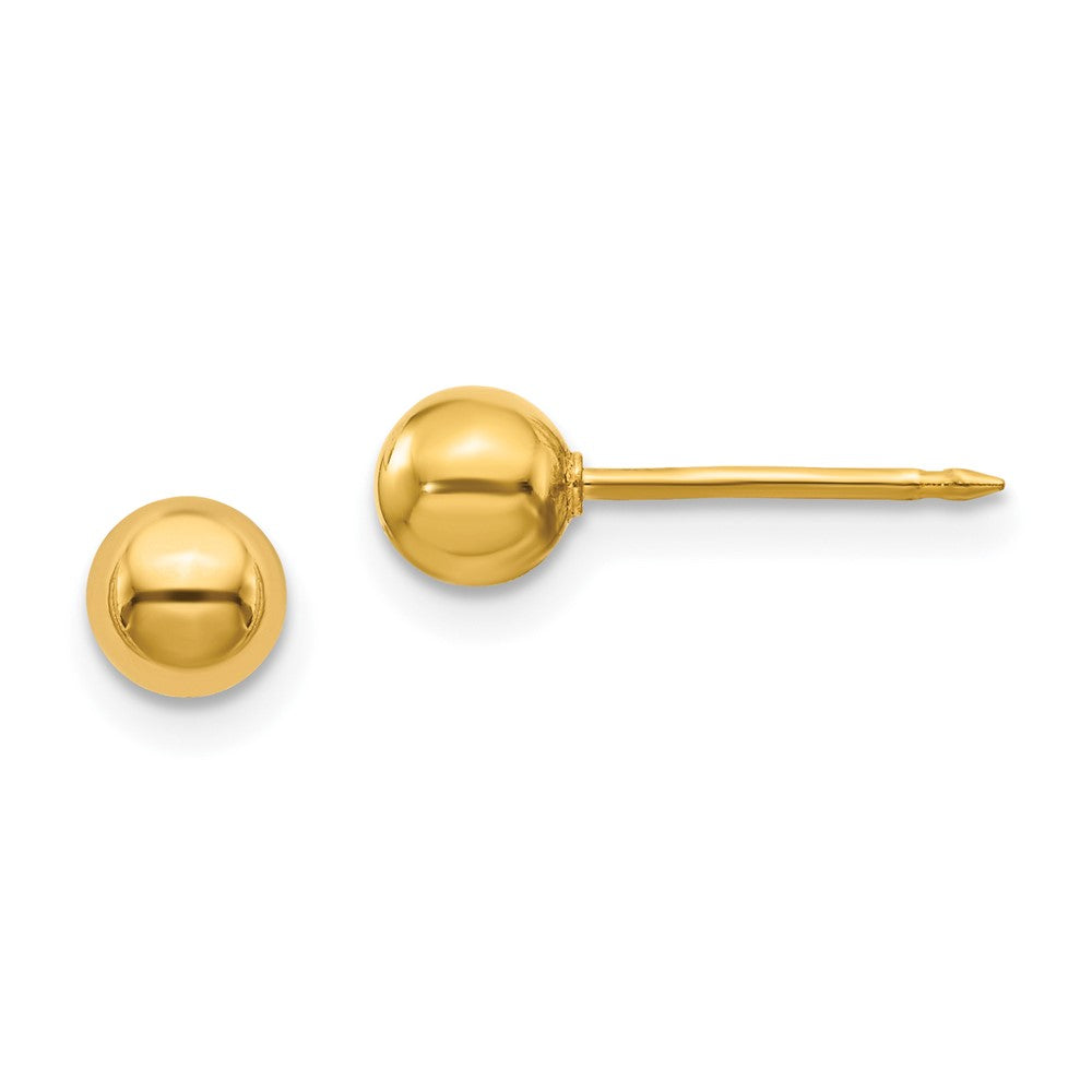 3E Inverness 14k 5mm Ball Post Earrings