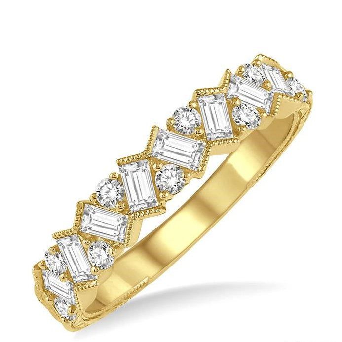 Parkplace Jewelers Scatter Zig-Zag Baguette Diamond Fashion Band 360B3PPFHYG