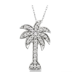 Parkplace Jewelers Palm Tree Diamond Fashion Pendant 63788PPTSPDWG