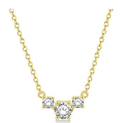 Parkplace Jewelers Round Shape Past Present & Future Diamond Necklace 992HQPPFGNKYG