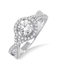 Parkplace Jewelers Round Shape Semi-Mount Halo Diamond Engagement Ring 24855PPFVWG-SM-0.35