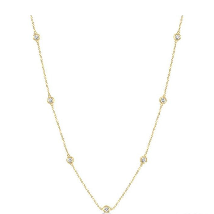 Parkplace Jewelers Diamond Station Necklace 997B0PPTSNKYG