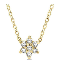 Parkplace Jewelers Flower Petite Diamond Fashion Pendant 643B8PPTSPDYG