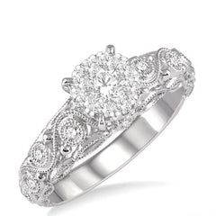 Parkplace Jewelers Round Shape Lovebright Diamond Engagement Ring 125E3PPFVWG