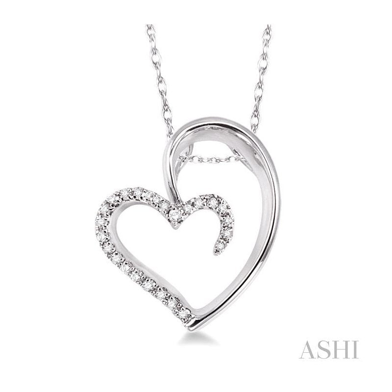 ASHI Heart Shape Diamond Fashion Pendant 93688PPTXPDWG